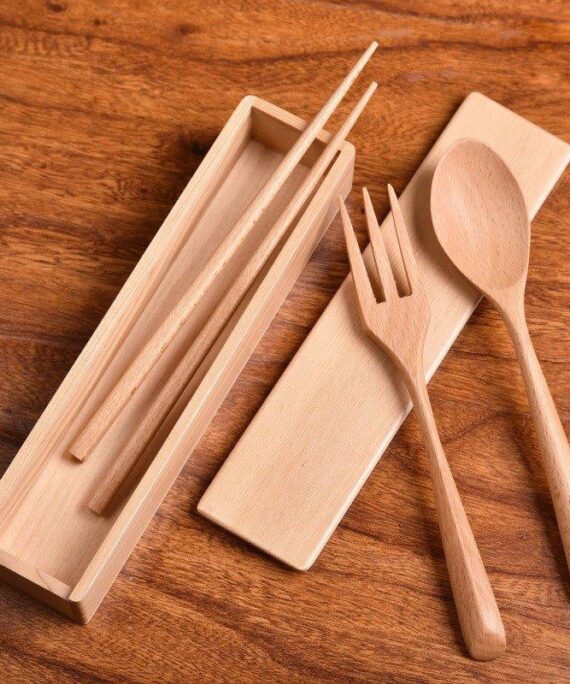 Minimalistic Wooden Utensil Set – Simple Elegance for Every Meal