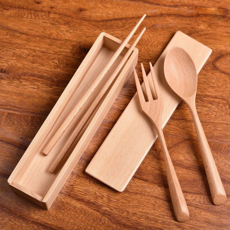 Minimalistic Wooden Utensil Set – Simple Elegance for Every Meal