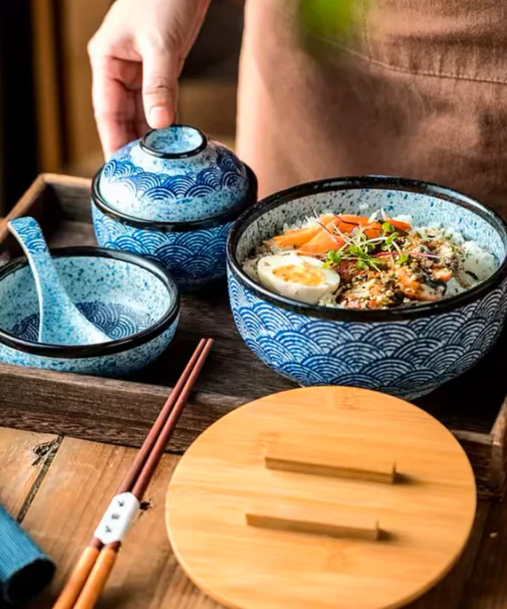 Handmade Ramen Bowl Set - 5 Piece Set